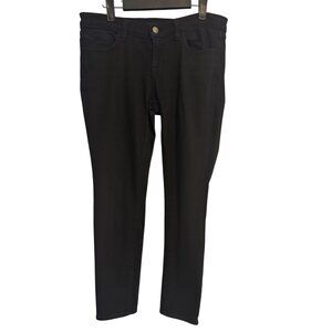 J BRAND Size 6 Jet Black Denim Skinny Jeans